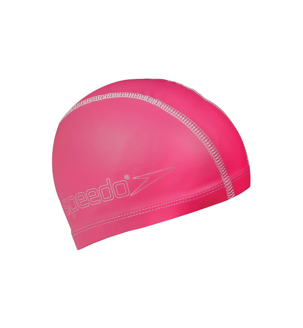 SPEEDO Junior Pace Kids Swimming Cap - Pink - ONE SIZE