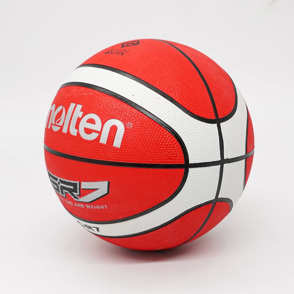 Molten บาสเกตบอล BGR7-RW บาสยาง ลูกบาส เบอร์7 มีมอก. - Red - Basketball size 7