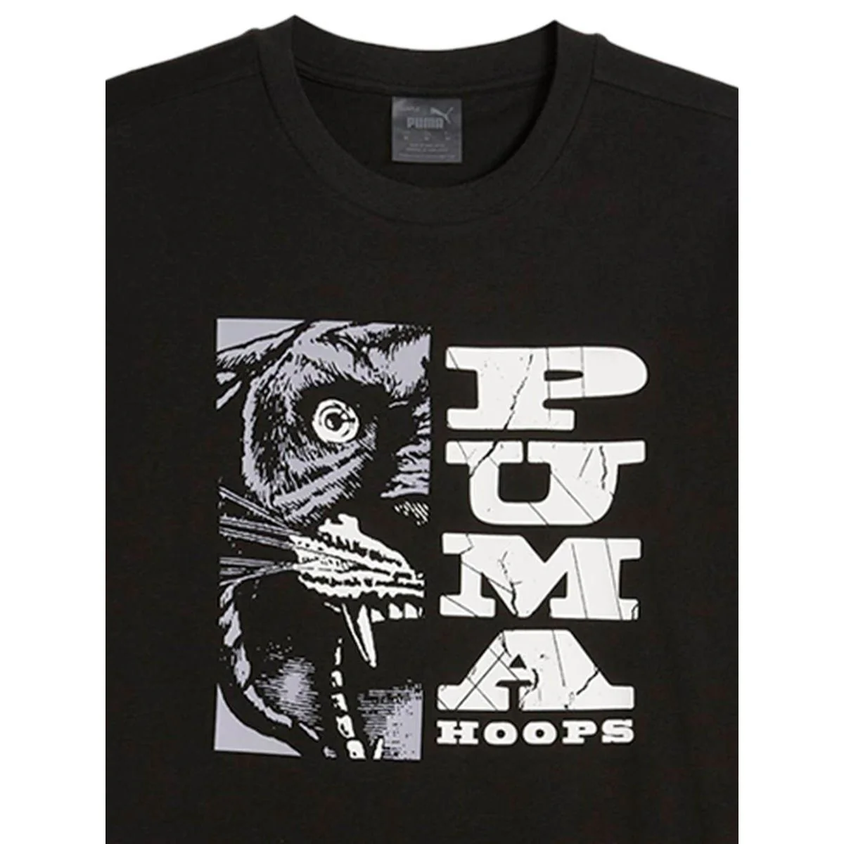 PUMA The Hooper 3 Men's Basketball T-Shirt - Black - L (UK SIZE)