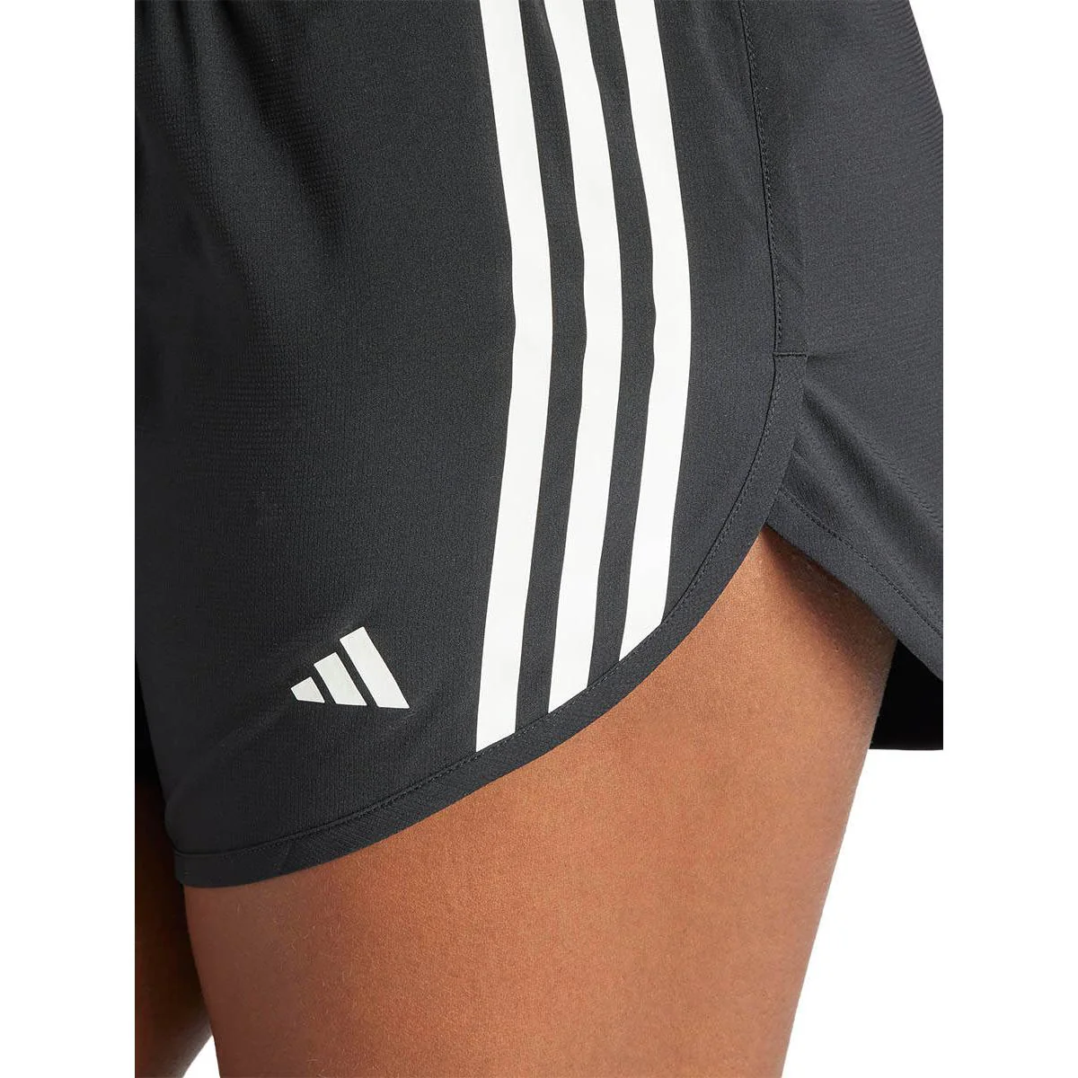 ADIDAS Own The Run 3-Stripes Women's Running Shorts - Black - 2XL (ASIAN SIZE)