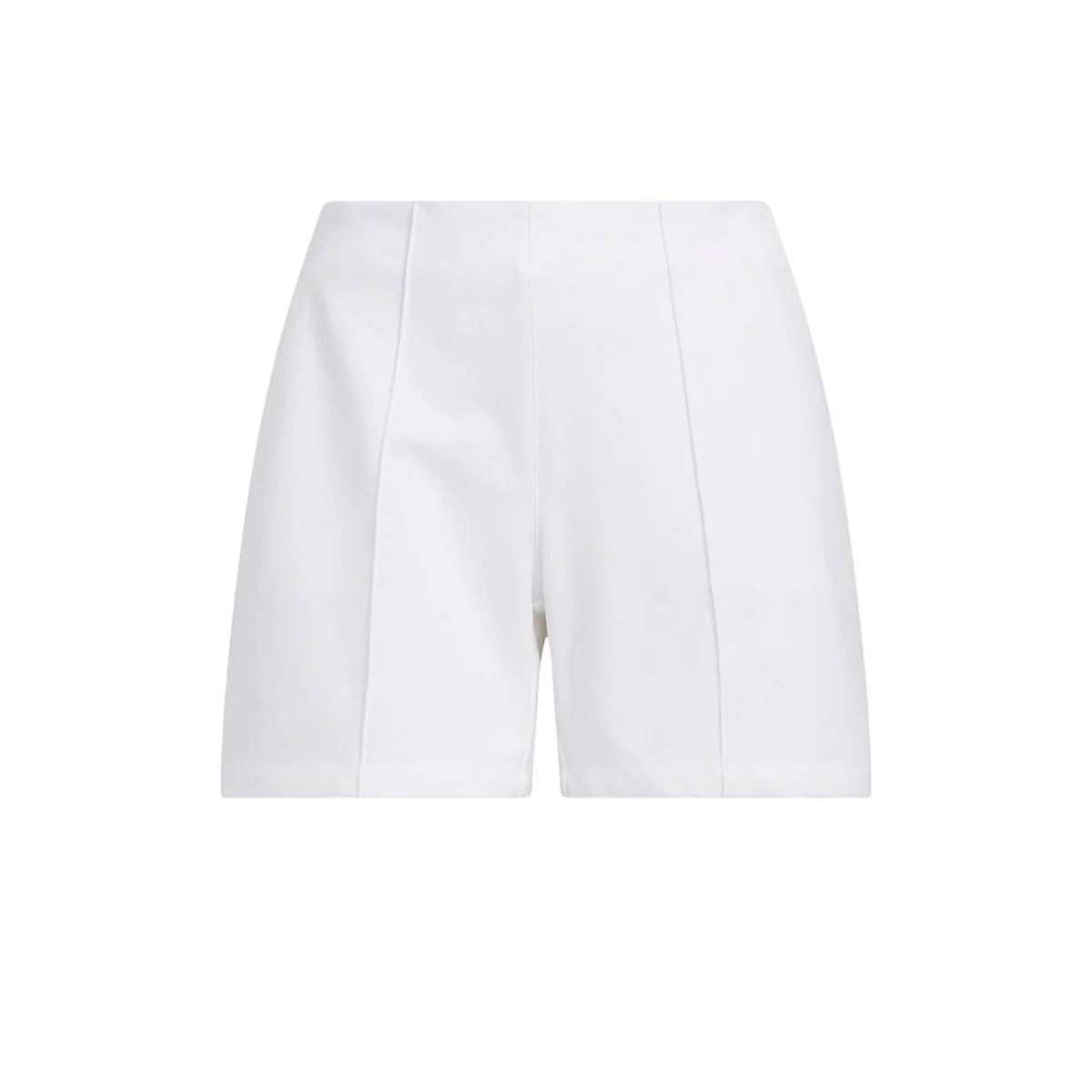 ADIDAS Pintuck 5-Inch Pull-On Women's Golf Shorts - White - L (ASIAN SIZE)