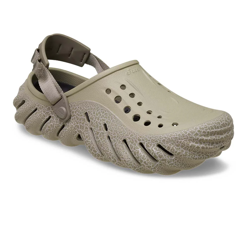 CROCS Echo Crackle Clog Unisex Lifestyle Shoes - Beige - M10/W12