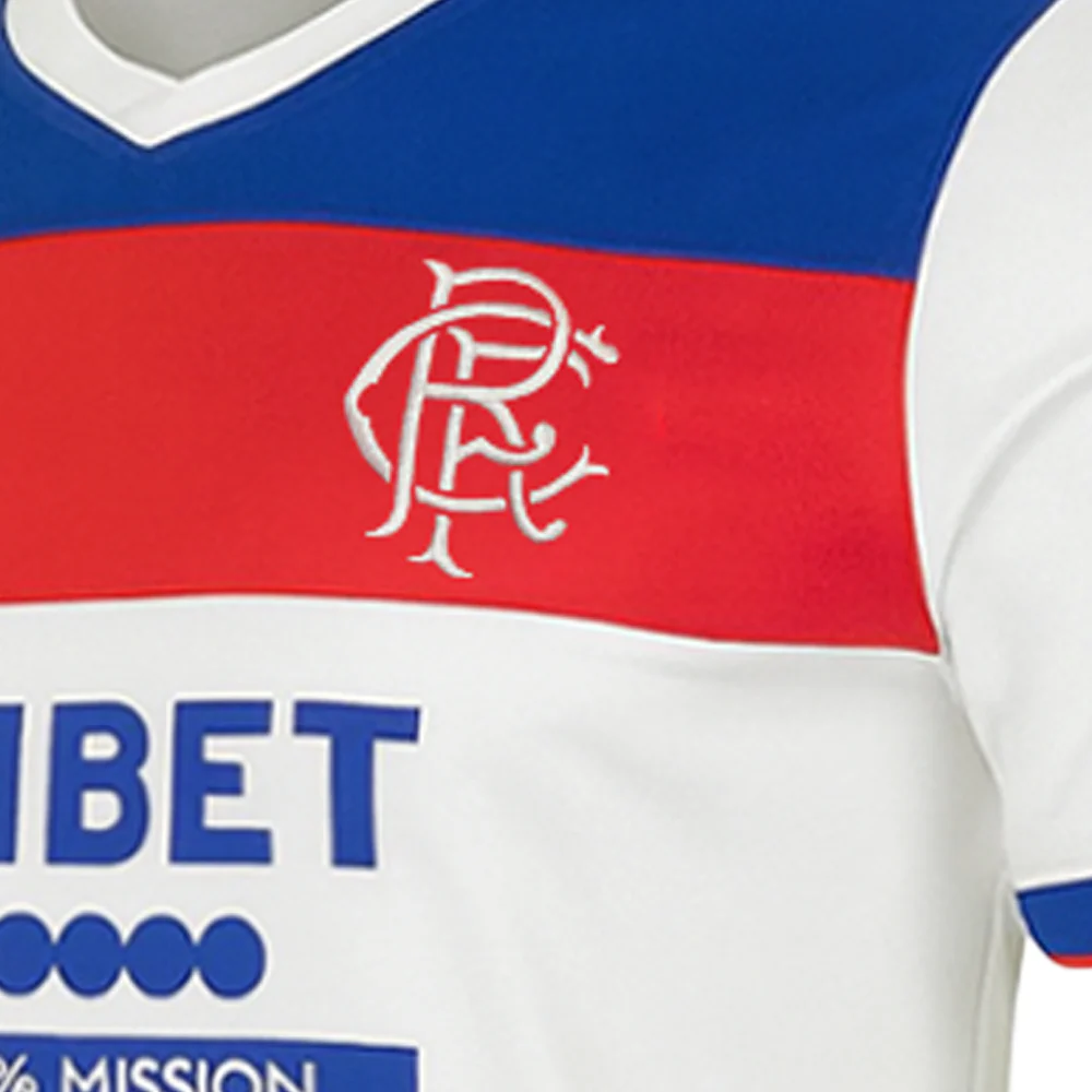 UMBRO Men's Rangers FC Away 2025/26 Jersey - White - 2XL (US SIZE)