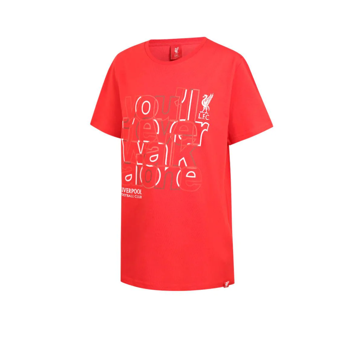 LFC You'll Never Walk Alone Kids Football T-Shirt - Red - 11-12 YEARS