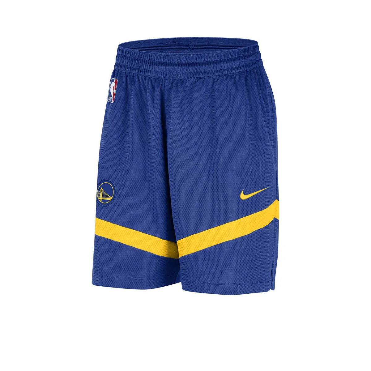 NIKE Golden State Warriors Icon Practice Men's Basketball Shorts - Blue - 2XL (US SIZE)