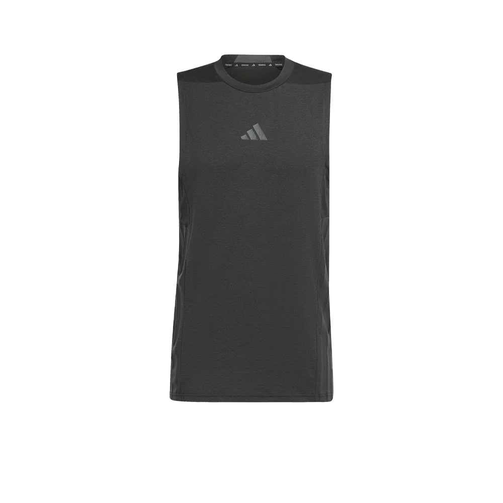 ADIDAS Designed-for-Training 3-Stripes Men's Training Tank - Black - 2XL (ASIAN SIZE)
