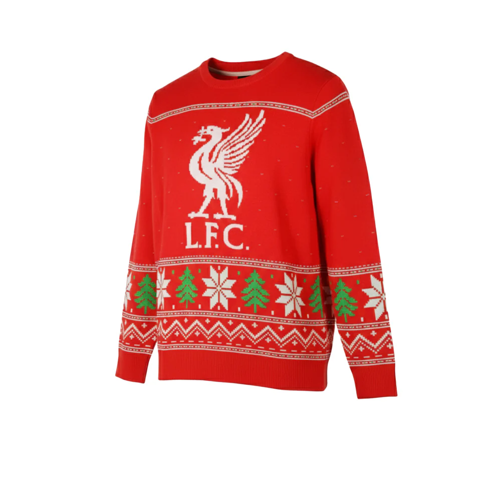 LFC Fairisle Christmas Men's Sweatshirt - Red - 2XL (UK SIZE)