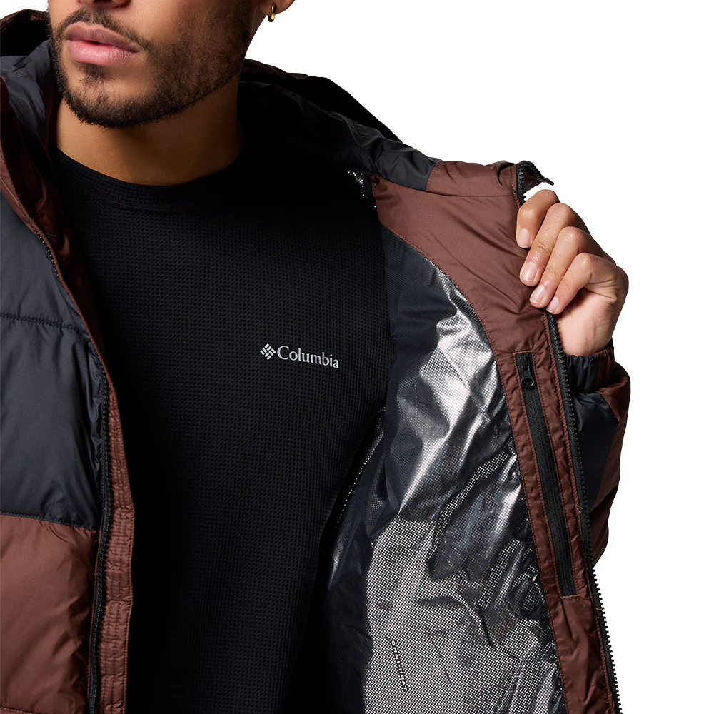 COLUMBIA Pike Lake™ II Hooded Men's Hiking Jacket - Brown - 2XL (US SIZE)