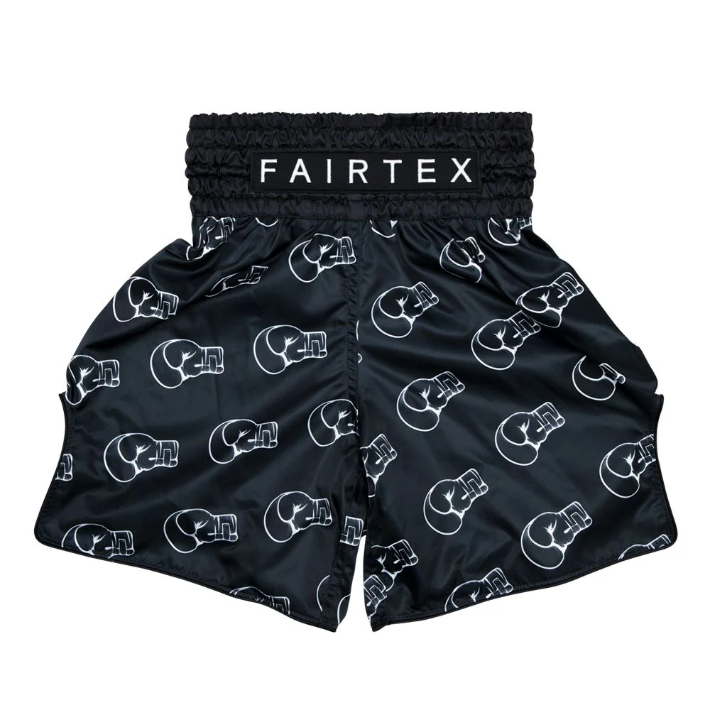 Fairtex Boxing Trunks - BT2006 "Motif" - Black - L