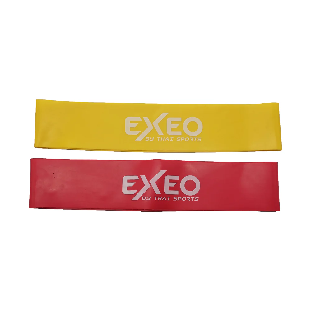 EXEO Mini Band แถบยางบริหารแบบห่วงสั้น สีแดง/เหลือง คู่ - Multi color - ONE SIZE