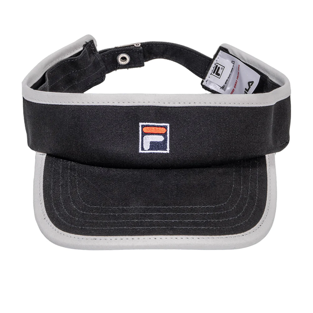 FILA Black Unisex Visor - Black - ONE SIZE