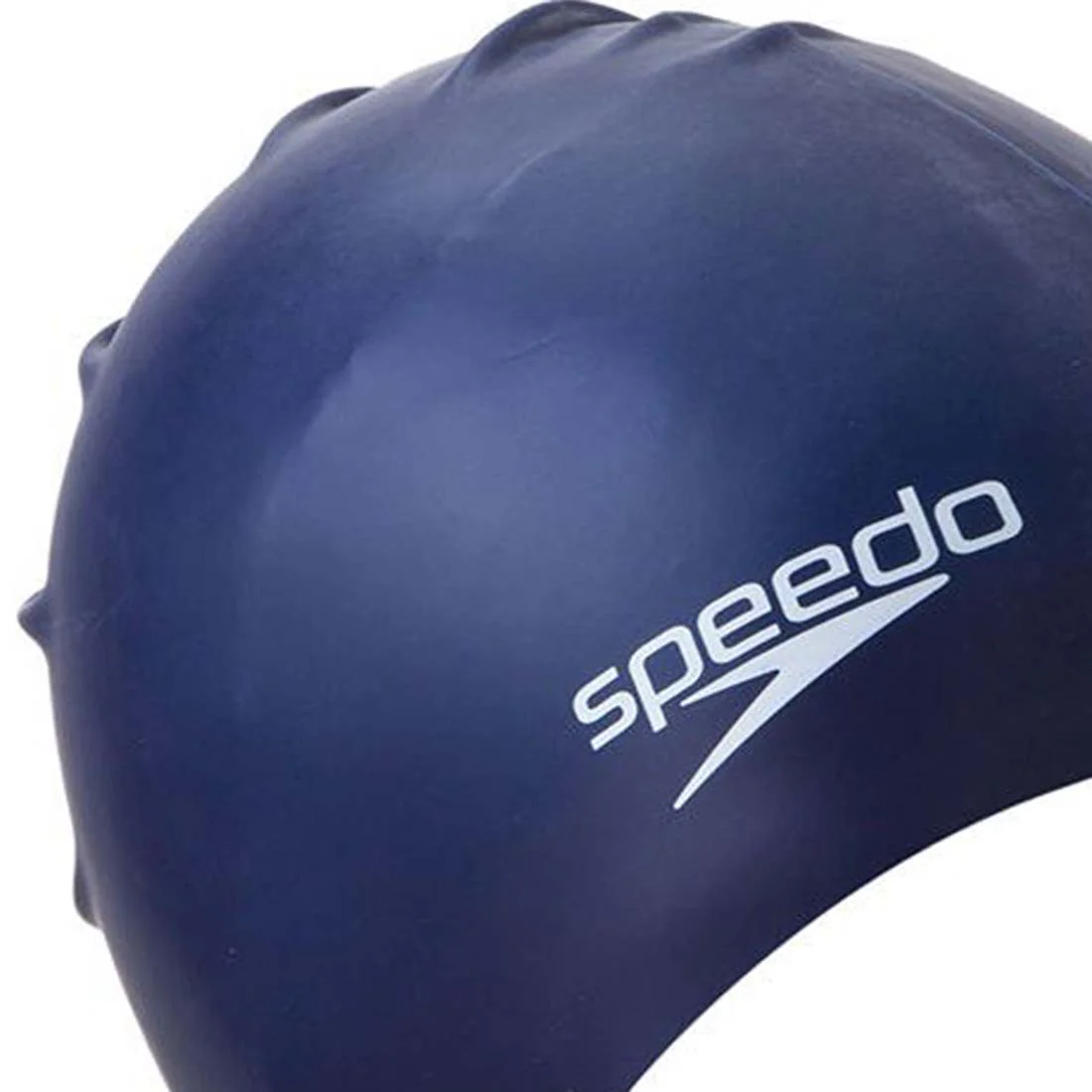 SPEEDO Plain Flat Silicone Unisex Swimming Cap - Blue - ONE SIZE