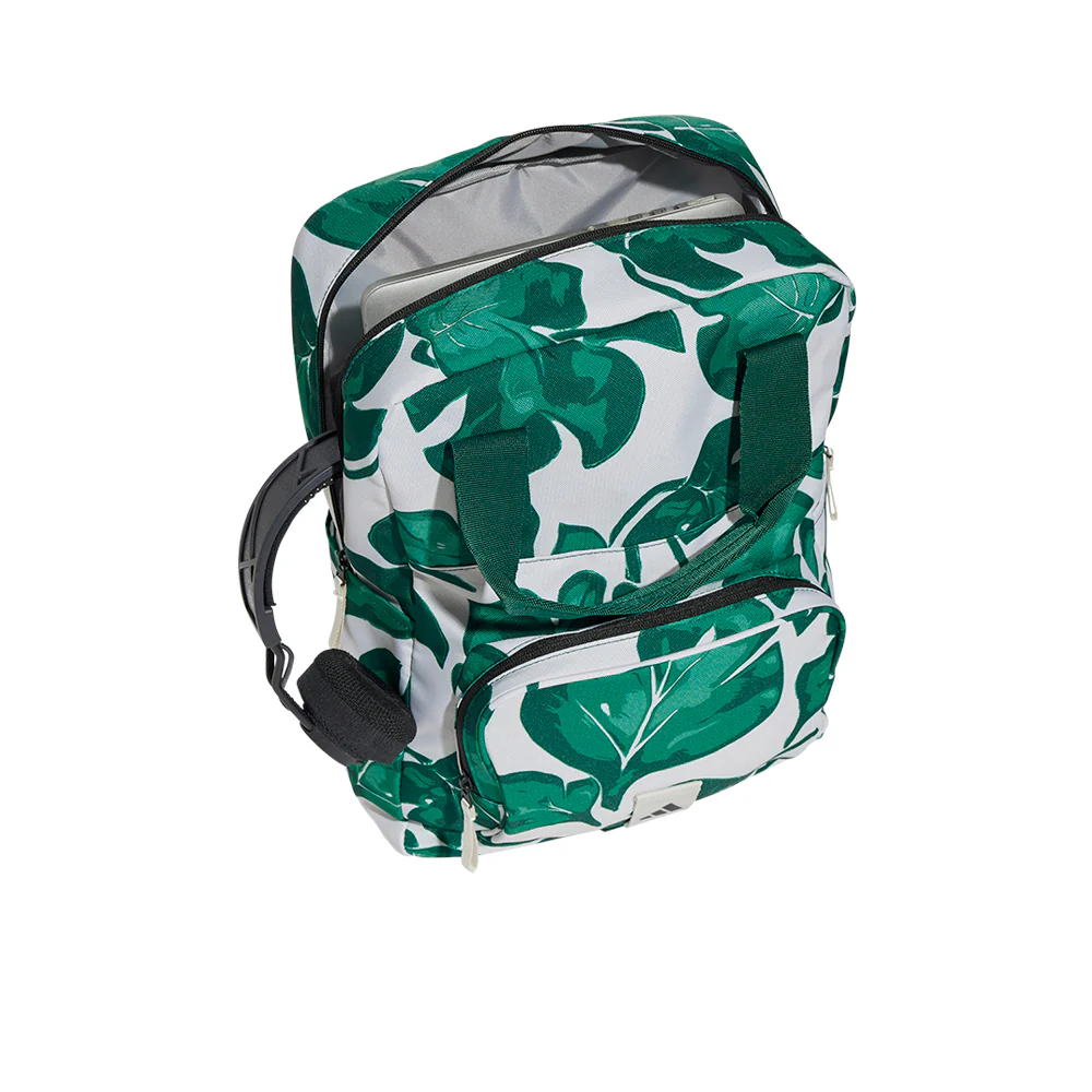 ADIDAS Leaf Print Unisex Backpack - Green - ONE SIZE