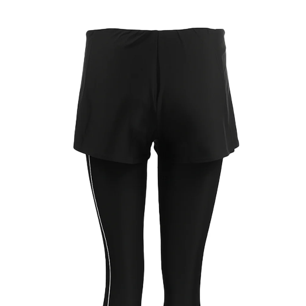 SPEEDO 'Wavechasers 2.0' Stylish Sun Protection 2-in-1 Women's Swim Leggings - Black - 2XL (UK SIZE)