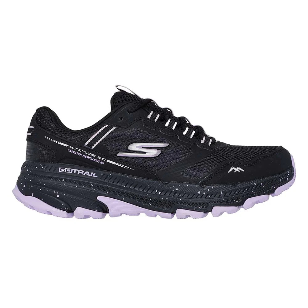 SKECHERS GOrun Trail Altitude 2.0 - Ravine Women's Trail Running Shoes - Black - US 10