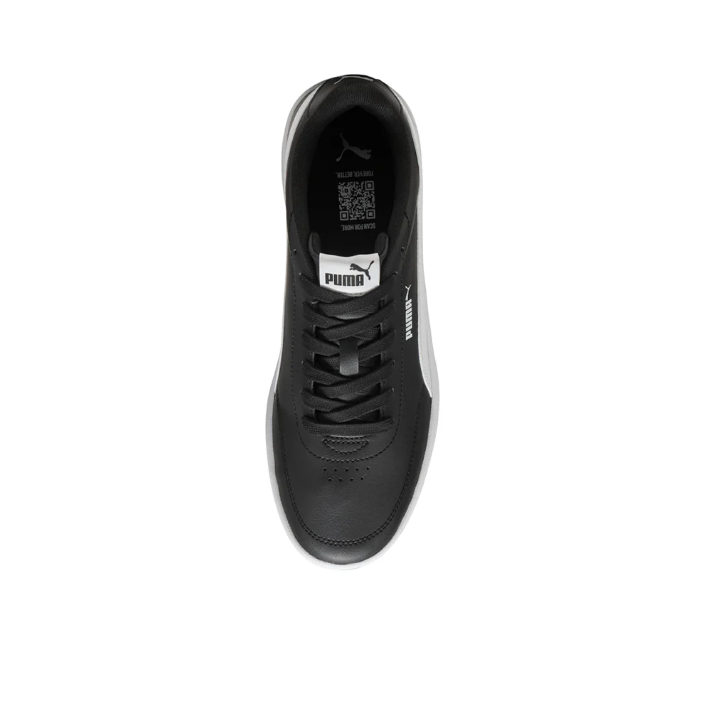 PUMA Court Classic Clean Unisex Lifestyle Shoes - Black - UK 10