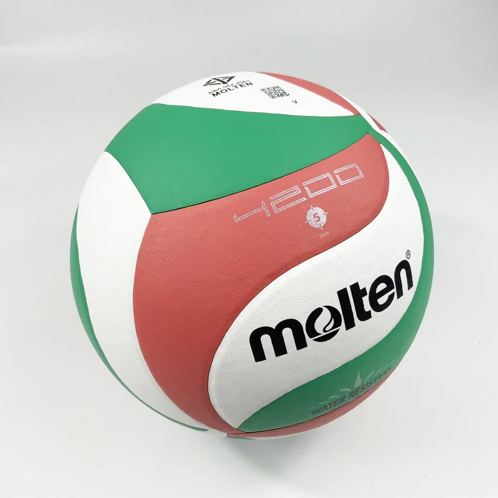 Molten วอลเลย์บอล V5M4200 ลูกวอลเลย์ หนัง PU ไม่ดูดซับน้ำ เหมาะกับสนามกลางแจ้ง มีมอก. - Multi color - Volleyball Size 5