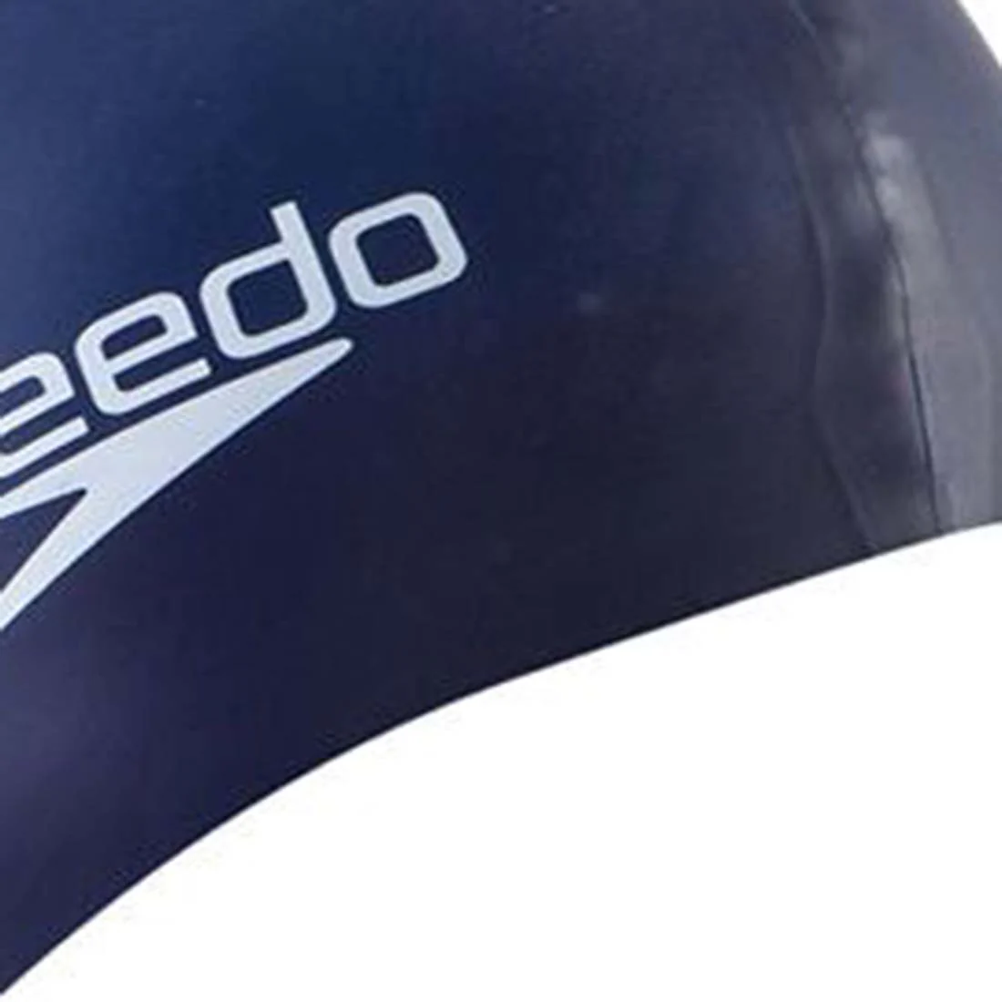 SPEEDO Plain Flat Silicone Unisex Swimming Cap - Blue - ONE SIZE