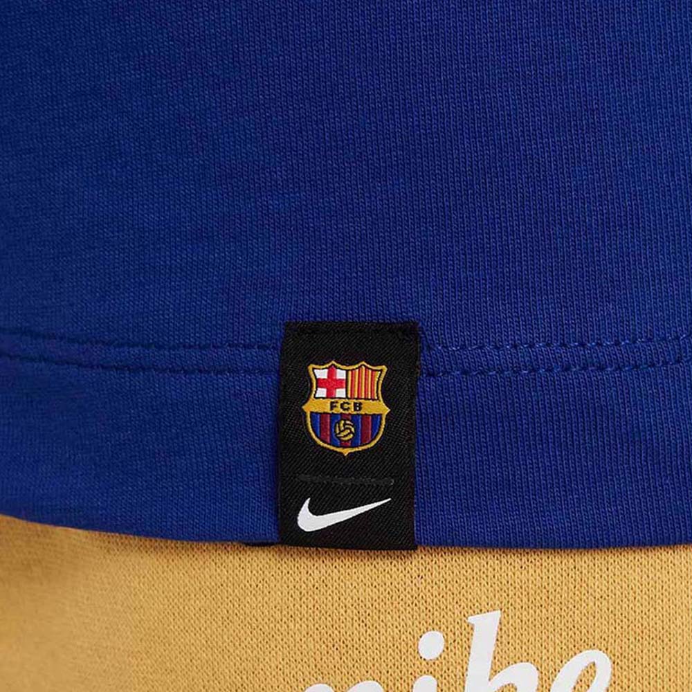 NIKE F.C. Barcelona Kids Football T-Shirt - Blue - L (US SIZE)