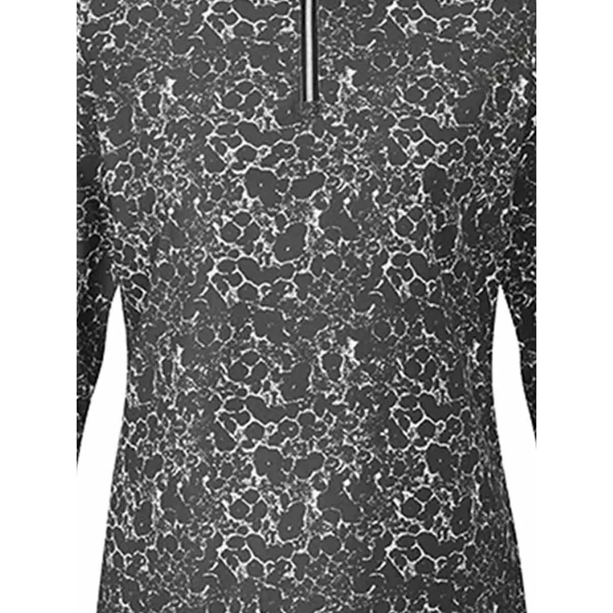 PING Lois Printed Polo Women's Sweatshirt - Black - UK 8