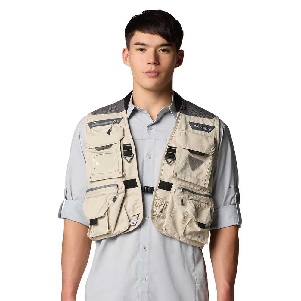 COLUMBIA Henry's Fork™ VI Men's Fishing Vest - Beige - 2XL (US SIZE)