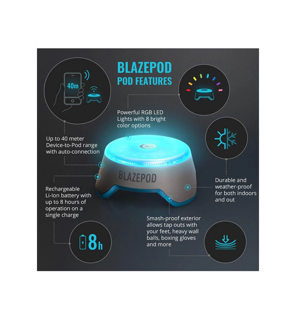 BLAZEPOD Single Pod Exercise Equipment - Grey - ONE SIZE