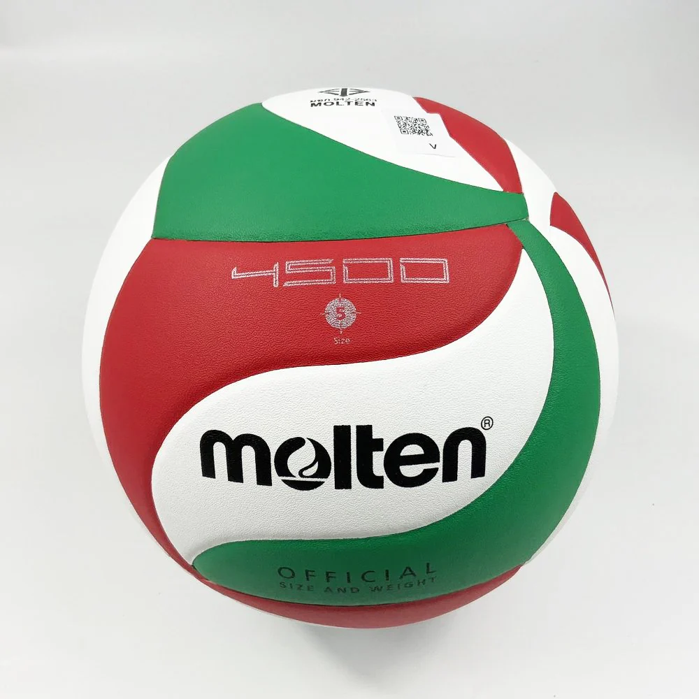 MOLTEN วอลเลย์บอล V5M4500 ลูกวอลเลย์ หนัง PU คุณภาพหนังนิ่มเป็นพิเศษ มีมอก. รุ่นแข่งขัน - Multi color - Volleyball Size 5