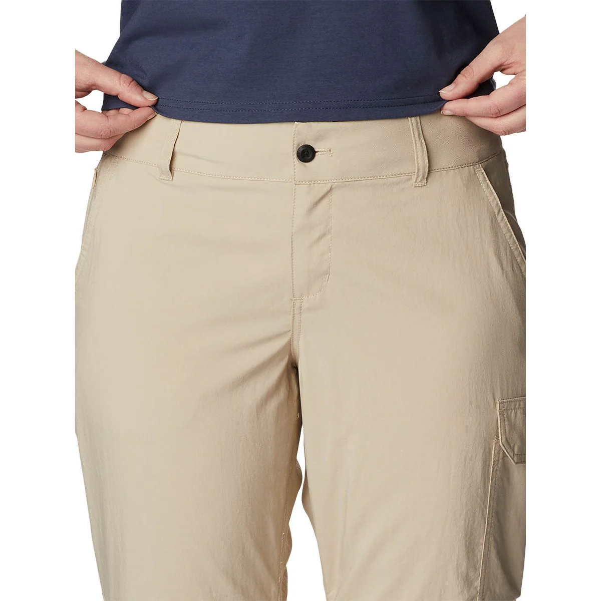 COLUMBIA Silver Ridge™ Utility Convertible Women's Hiking Pants - Beige - L (US SIZE)