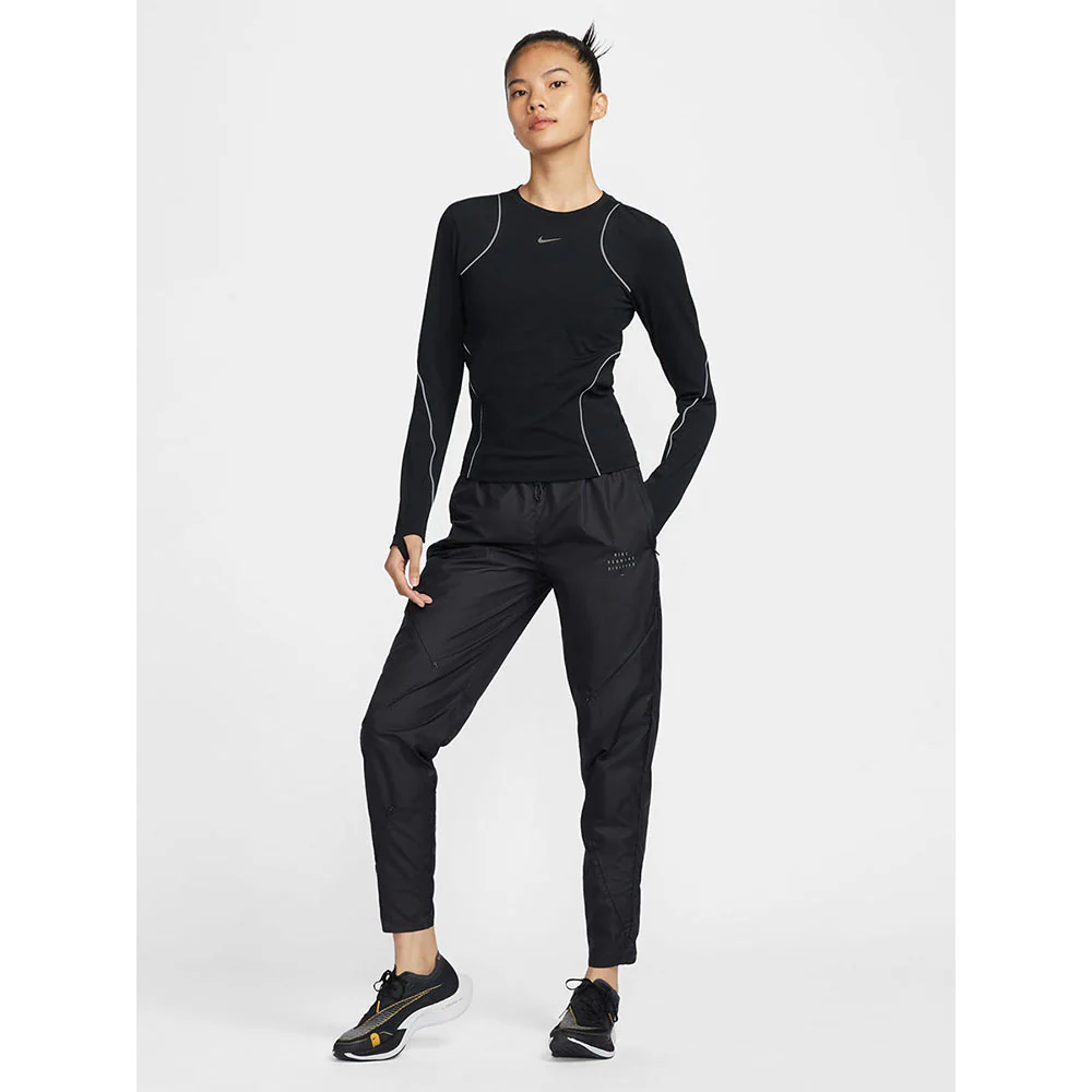 NIKE Running Division Long-Sleeve Women's Running T-Shirt - Black - L (ASIAN SIZE)