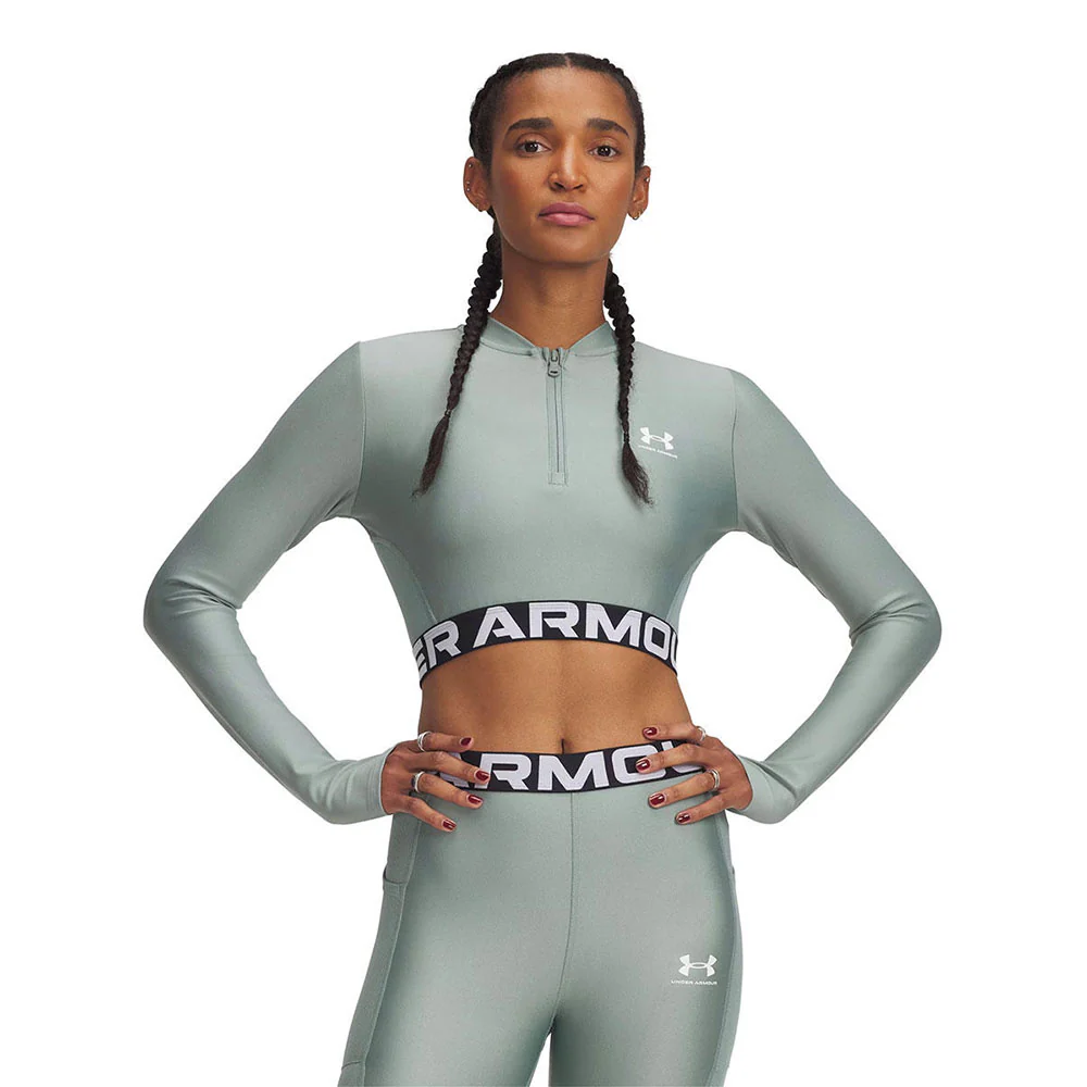 UNDER ARMOUR HeatGear® Rib ¼ Zip Long Sleeve Women's Compression