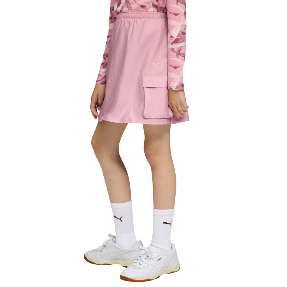 PUMA Bowtique Midi Woven Cargo Girls Skirt