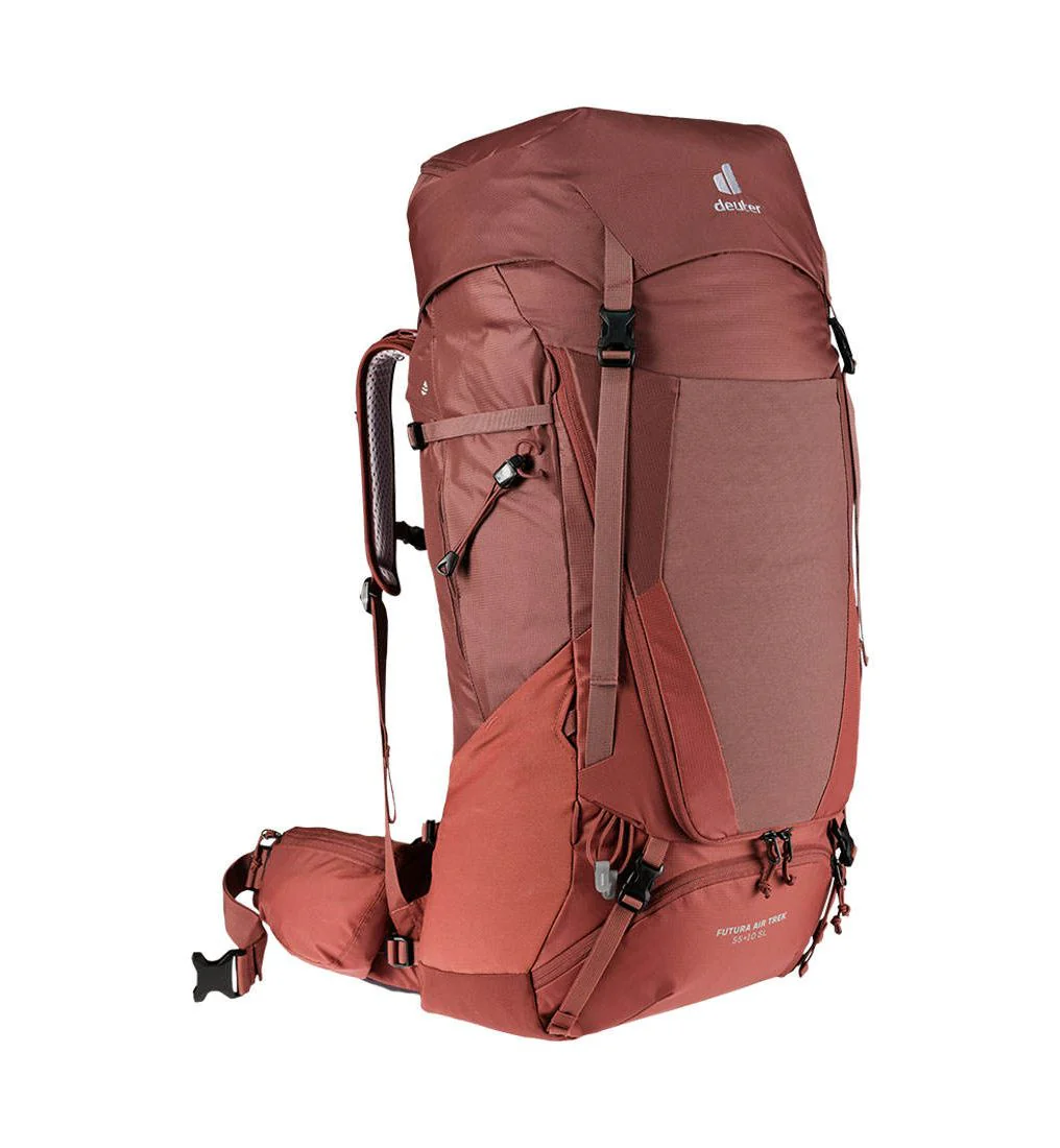 DEUTER Futura Air Trek 55+10 SL Unisex Trekking Backpack - Red - ONE SIZE
