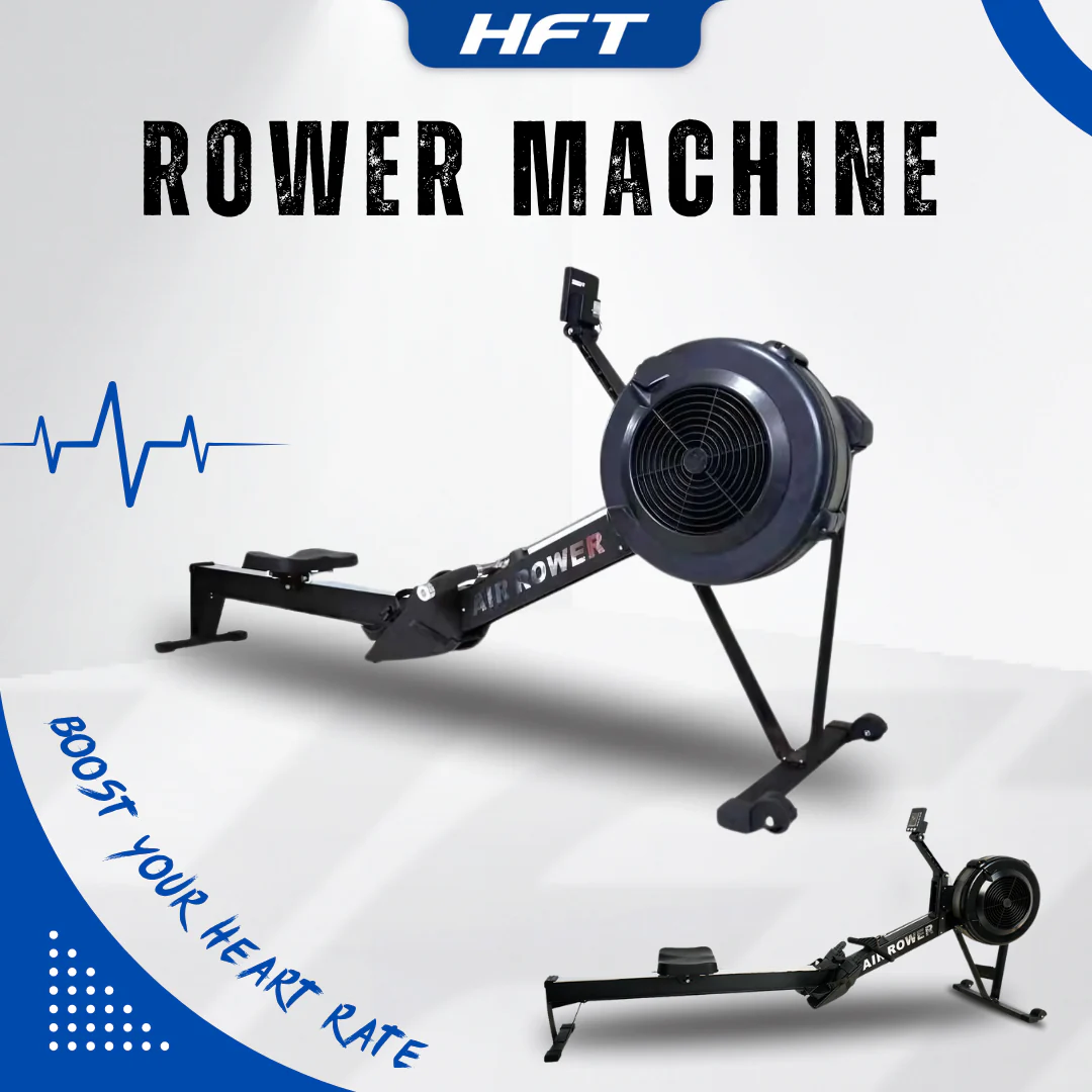 เครื่องกรรเชียงบก Row Machine - Homefittools - Black - One Size