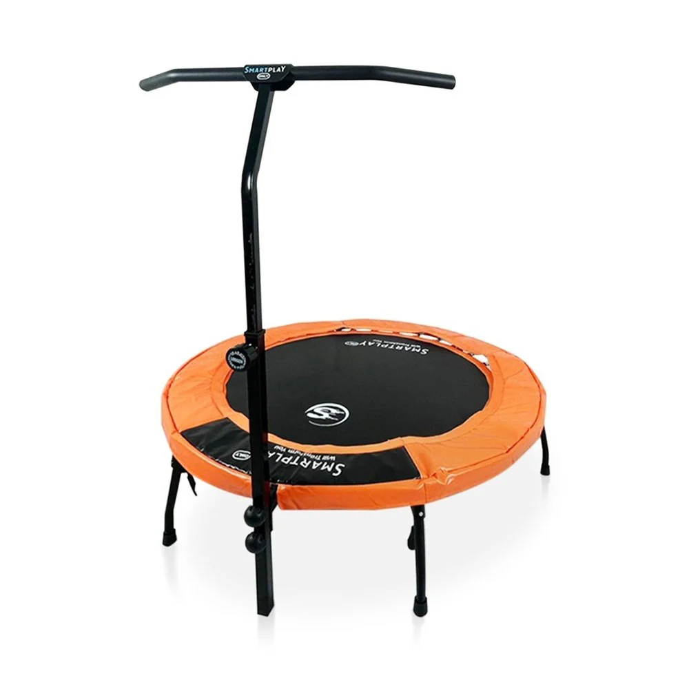 Smartplayonly แทรมโพลีนที่กระโดด รุ่นซุปเปอร์เบาซ์โปร พับเก็บขาได้ ขนาด 55 นิ้ว สีส้ม - Orange - One Size