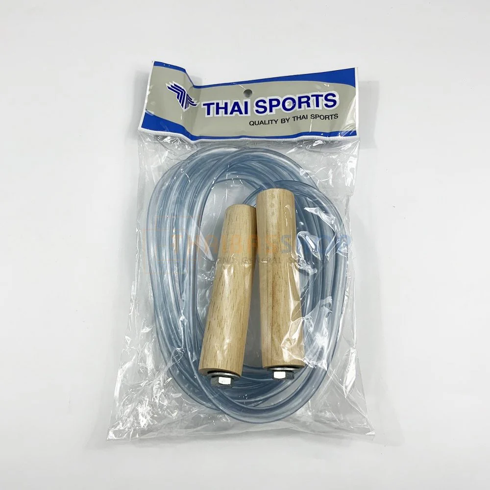 เชือกกระโดดนักมวย PVC เหมาะสำหรับผู้ที่ต้องการฝึกความแข็งแรงของกล้ามเนื้อ สีใส - White - One Size