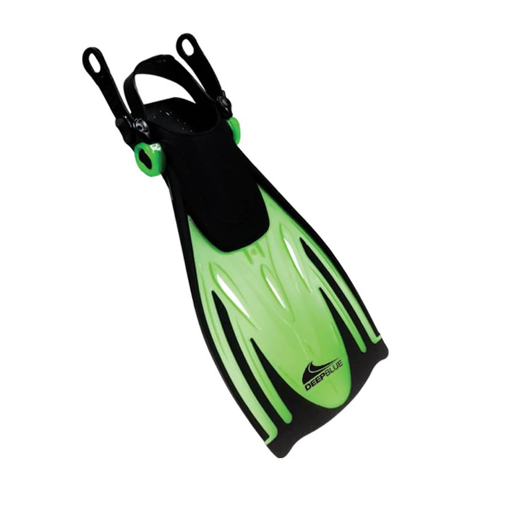 Deep Blue Speed1 Junior Fins Green - Green - ML-XL