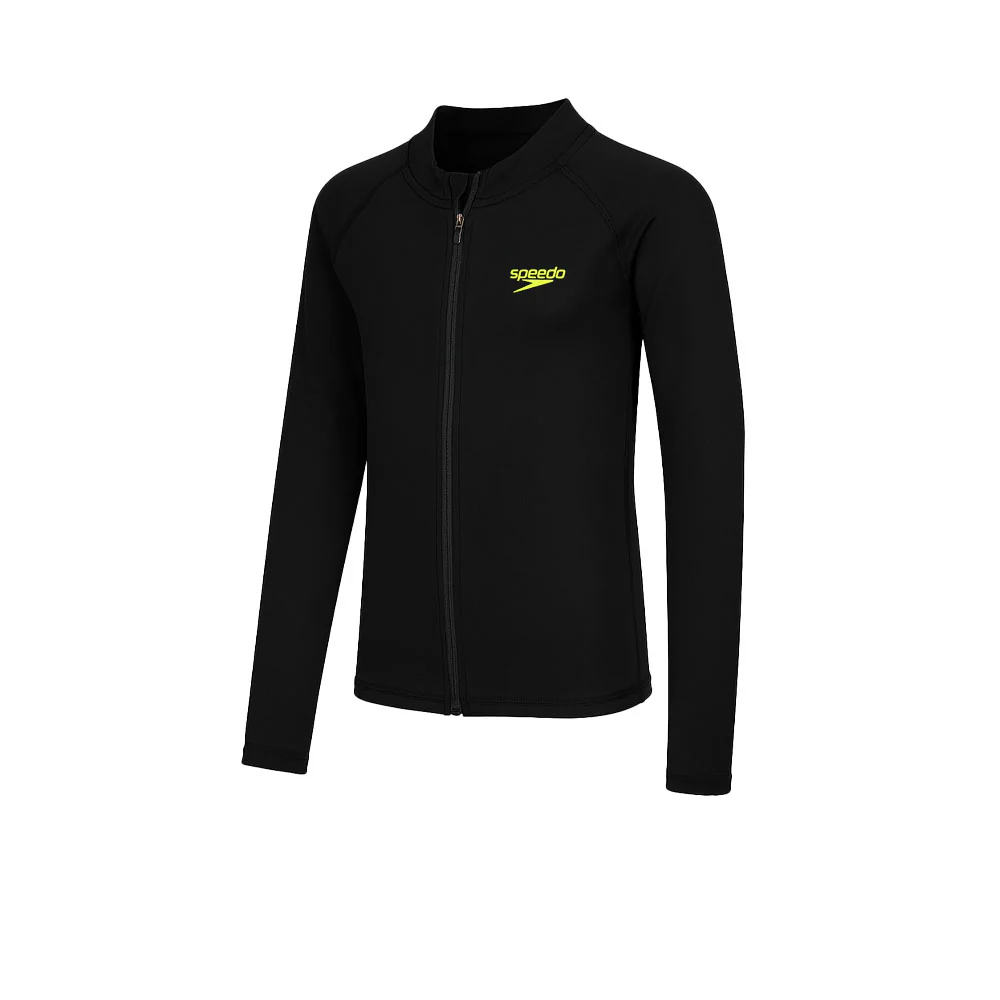 SPEEDO 1XT Long Sleeve Kids Rashguard - Black - 10 YEARS