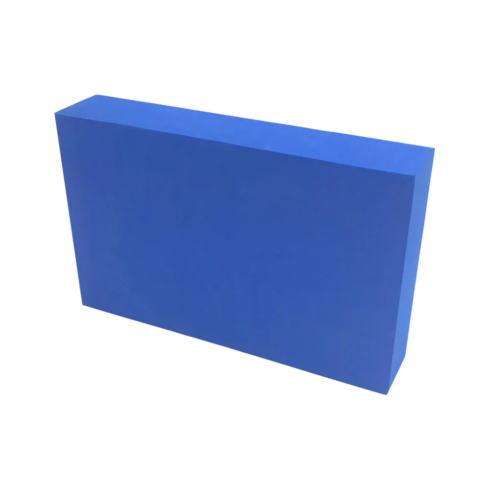 EXEO บล็อคโยคะ 1 สี หนา 4 cm. - Blue - ONE SIZE