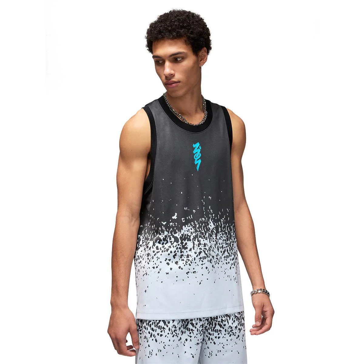 NIKE Zion Men's Basketball Tank - Grey - 2XL (US SIZE)