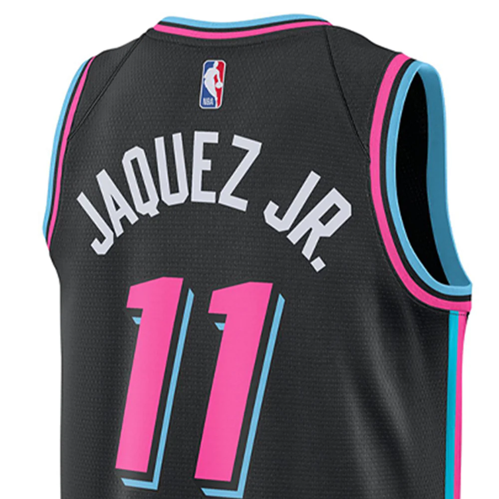 NIKE  Men's Jaime Jaquez Jr. Miami Heat City Edition 2025/26 Basketball Jersey - Black - 2XL (US SIZE)
