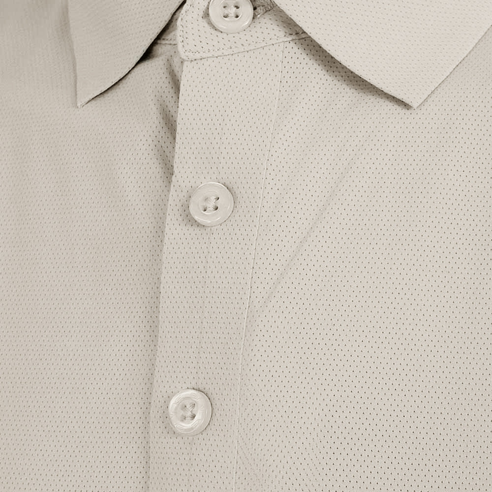 9NINE N25GOPOM06 Men's Golf Polo Shirt - Beige - 2XL (US SIZE)