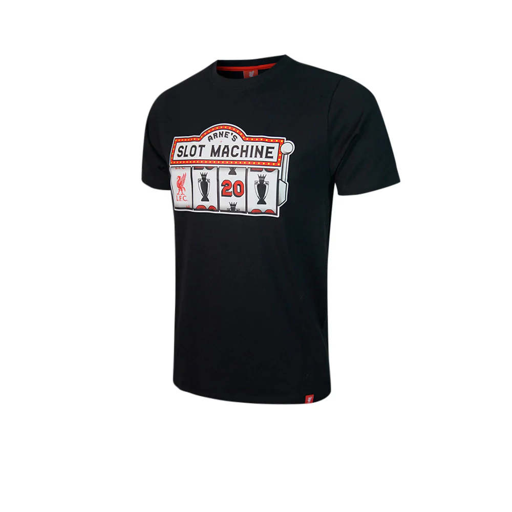 LFC Slot Machine Men's Football T-Shirt - Black - 2XL (UK SIZE)
