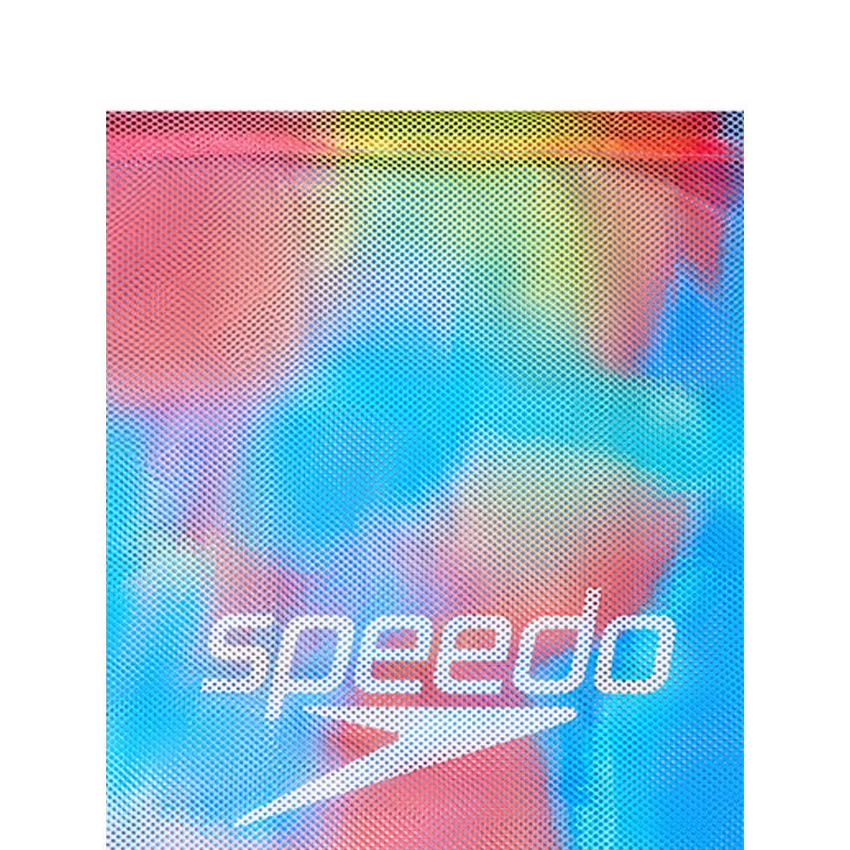 SPEEDO Printed Mesh Bag XU Neon Fire Unisex Gym Sack - Multi Color - ONE SIZE
