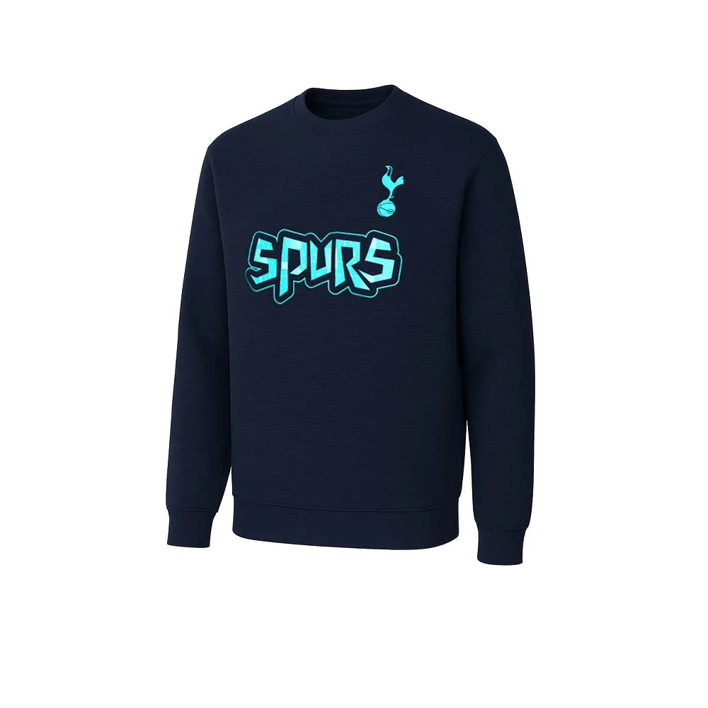 SPURS Navy Men's Sweatshirt - Blue - 2XL (UK SIZE)
