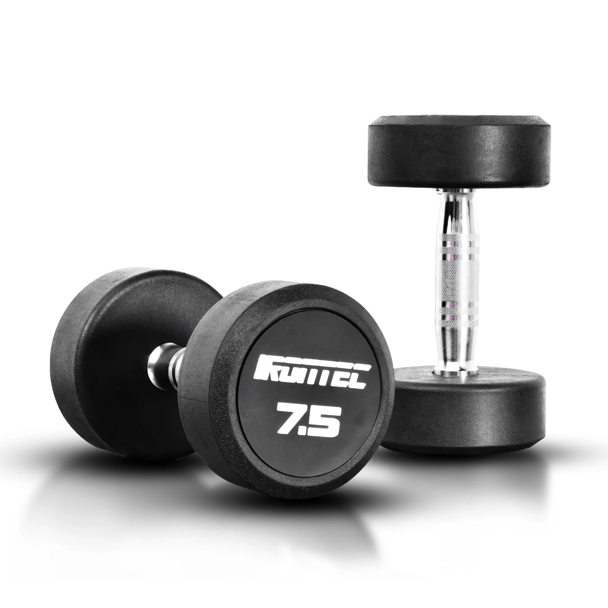 ดัมเบลกลม หุ้มยาง IRONTEC ขนาด 2.5-20KG x 2 ชิ้น - Multi color - 10 KG