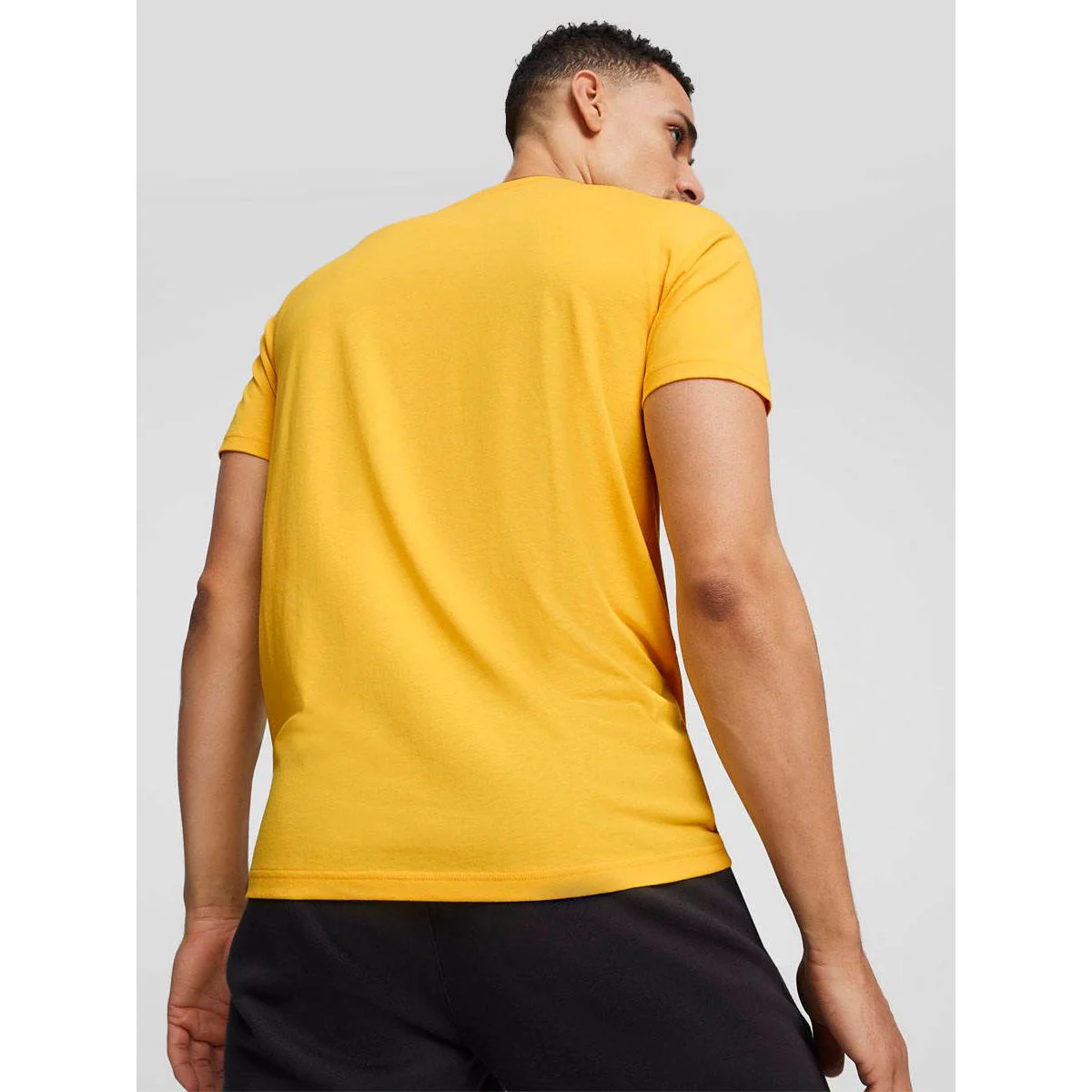 PUMA TSA 5 Men's Basketball T-Shirt - Yellow - L (UK SIZE)