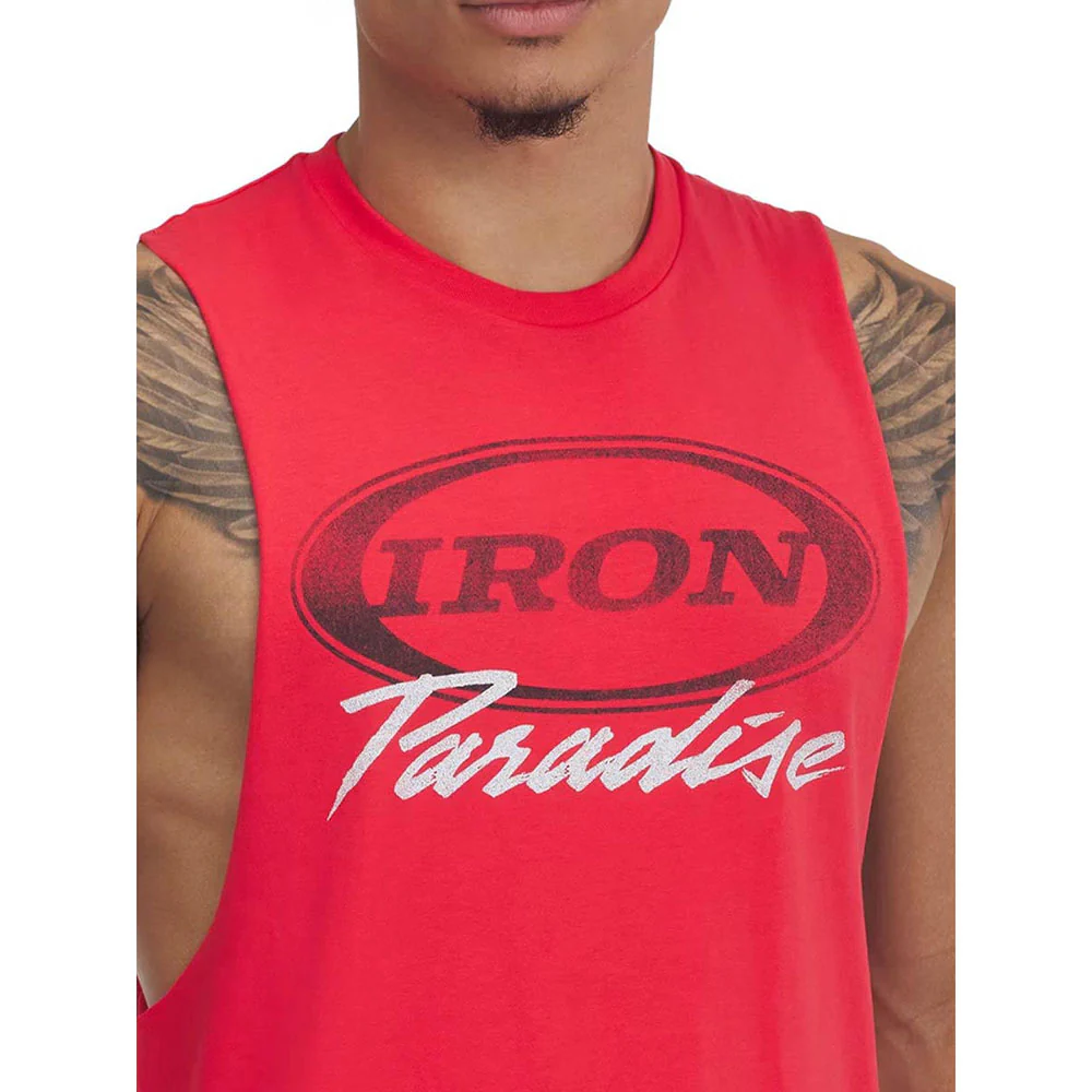 UNDER ARMOUR Project Rock Iron Men's Training Tank - Red - L (US SIZE)