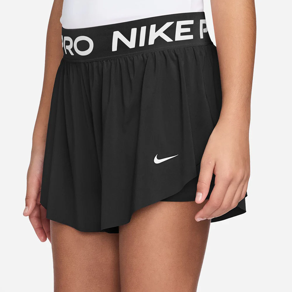 NIKE Pro Girls Lifestyle Shorts - Black - L (US SIZE)