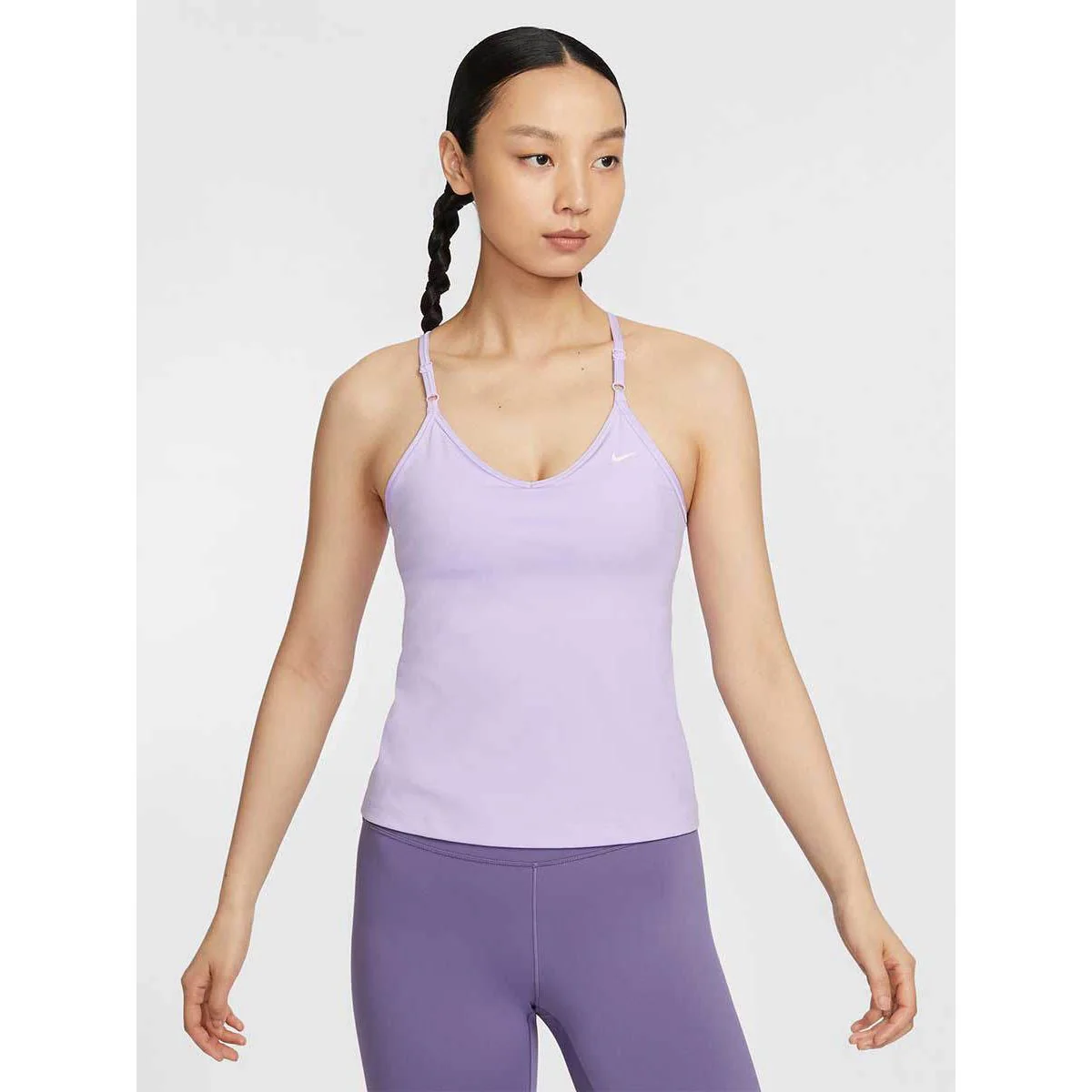 NIKE Indy Bra Women's Training Tank - Purple - L (ASIAN SIZE)
