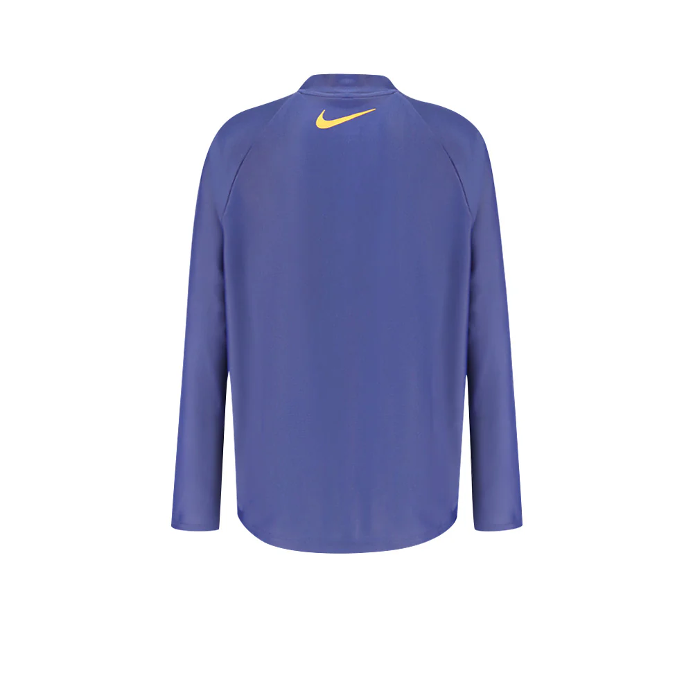 NIKE Long-Sleeve Zip Hydroguard Boys Rashguard - Blue - L (US SIZE)